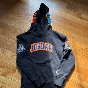 Jordan Hoodie with Orange and Blue Details